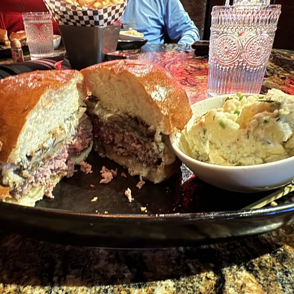 Butterfly Burger - Funghi Sublime with Yukon Gold Potato Salad - Burgers Near Me - Sedona, Arizona Butterfly Burger - Funghi Sublime with Yukon Gold Potato Salad - Burgers Near Me - Sedona, Arizona