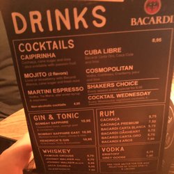BARRACA - Cocktails menu