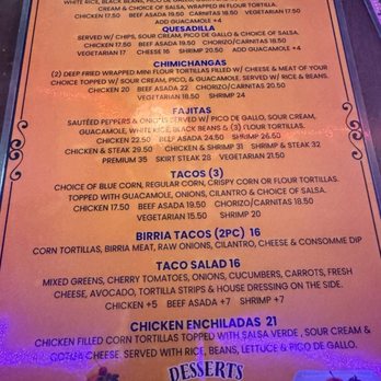 Maiz - Menu 8/4/25 - Mexican Near Me - New York, New York