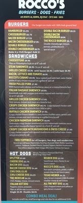 Rocco's Burgers Dogs and Fries by null