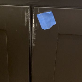 Titan Homes - Cabinets rub paint of when opened because they are misaligned - Home Developers Near Me - Houston, Texas Titan Homes - Cabinets rub paint of when opened because they are misaligned - Home Developers Near Me - Houston, Texas