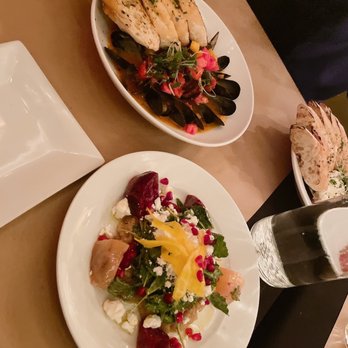 Basi Italia - pan roasted PEI mussels and roasted beets - Italian Near Me - Columbus, Ohio