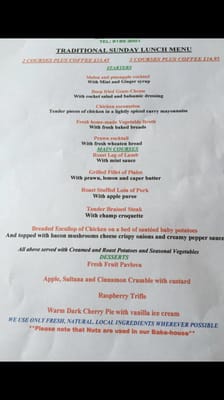 Menu photo 1 The Rambling Rose Restaurant Bangor, DOW