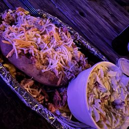 X-Large Baked Potato and Homemade Coleslaw