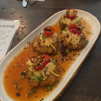 Good Intentions - Sriracha crab cakes - Vegan Near Me - St. Petersburg, Florida Good Intentions - Sriracha crab cakes - Vegan Near Me - St. Petersburg, Florida