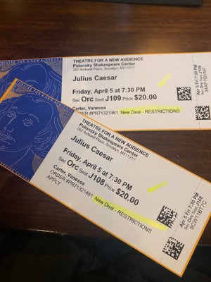 Theatre for a New Audience at Polonsky Shakespeare Center by null