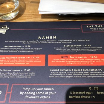 Tonkotsu - Menu - Japanese Near Me - London, XGL
