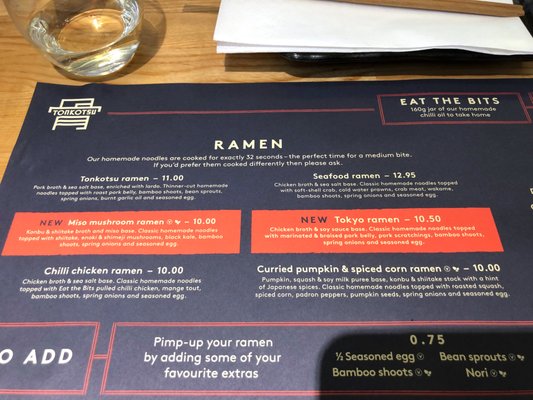 Menu photo 4 Tonkotsu London, XGL