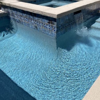 Reliablue Pool Concepts - Tile is Martinique. Beautiful work on the boarder. Attention to details, for sure! - Pool Cleaners Near Me