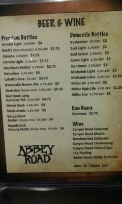 Menu photo 8 Abbey Road Tavern & Grill Cary, NC