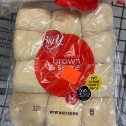 Big Y - Brown & serve rolls