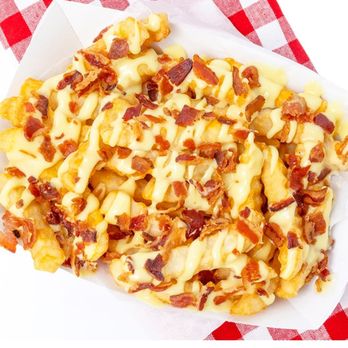 Jack's Family Restaurant - a plate of bacon fries on a checkered tablecloth - Fast Food Near Me - Jackson, Tennessee