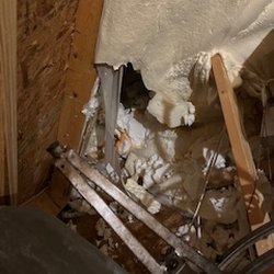 JellyFish Lighting Dallas-Fort Worth - Man size hole in the insulation