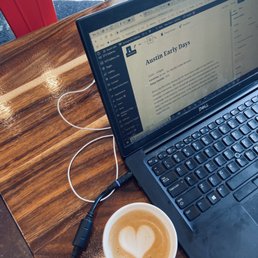 Getting some work done! Fast Wi-Fi and great vibes for productivity. Getting some work done! Fast Wi-Fi and great vibes for productivity.