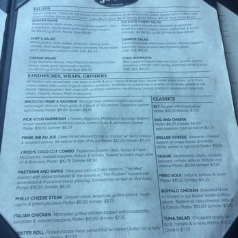 J Roo's Restaurant - Menu as of Nov 2018 - Pizza Near Me - North Haven, Connecticut J Roo's Restaurant - Menu as of Nov 2018 - Pizza Near Me - North Haven, Connecticut