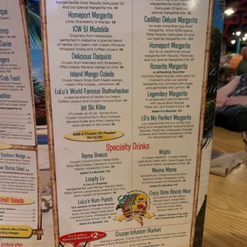 LuLu's Destin - Beverages - Seafood Near Me - Destin, Florida