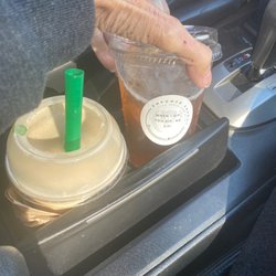 Empower Energy - White chocolate Reese's peanut butter cup with peach tea.