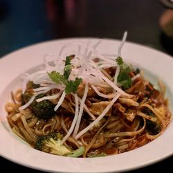 Back East Bar & Grill - Asian Noodle Bowl with pork- spicy!