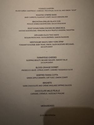 Menu photo 5 Spruce San Francisco, CA