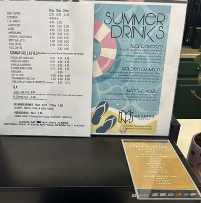 Menu photo 2 Message Coffee Kernersville, NC