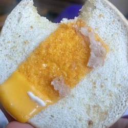 McDonald's - Filet O Fish sliver of cheese somewhat on bun
