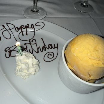 Steak 48 - Yuk.. horrible mango ice cream I guess that's what they give away for complementary - Steakhouses Near Me - Beverly Hills, California Steak 48 - Yuk.. horrible mango ice cream I guess that's what they give away for complementary - Steakhouses Near Me - Beverly Hills, California