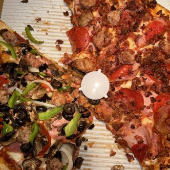 Delish Pizza - Half and half that was hot but my kids couldn't wait to eat - Pizza Near Me - Roseville, California Delish Pizza - Half and half that was hot but my kids couldn't wait to eat - Pizza Near Me - Roseville, California