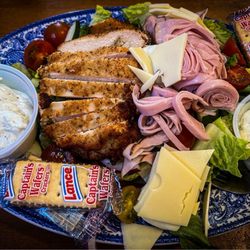 Centreville Luncheonette - Chef salad with a $4 chicken breast added! Yum. Extra ranch. Ranch is homemade! Yum yum.