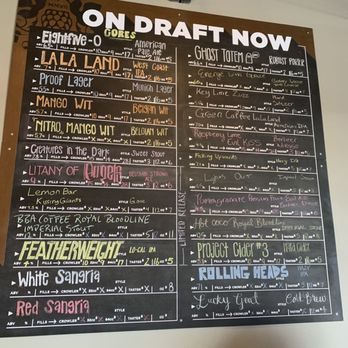 Proof Brewing Company - Draft menu. - Breweries Near Me - Tallahassee, Florida Proof Brewing Company - Draft menu. - Breweries Near Me - Tallahassee, Florida