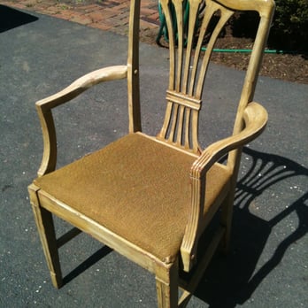 King's Mill - This was what my chair looked like before I took it to King's Mill - Furniture Reupholstery Near Me - St Charles, Illinois