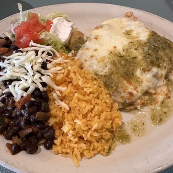 New David's Mexican Grill - Chicken enchiladas with green sauce - Mexican Near Me - Franklin Park, Illinois