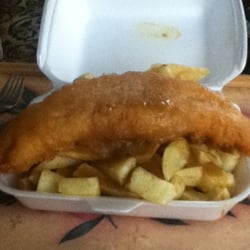 Andy's - Fish & Chips with curry sauce..