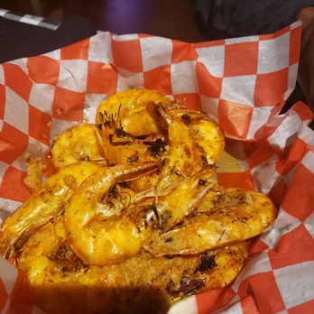 The Boil Shack - Buttery garlic shrimp, with heads on. - Seafood Near Me - Albany, New York