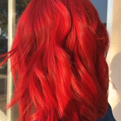 Vivid fire red