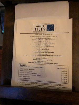 Menu photo 2 Tides Bar Coronado, CA