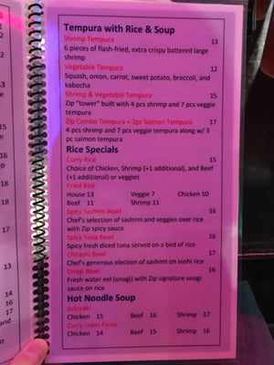 Menu photo 5 Zip Sushi And KBBQ Eastvale, CA Menu photo 5 Zip Sushi And KBBQ Eastvale, CA
