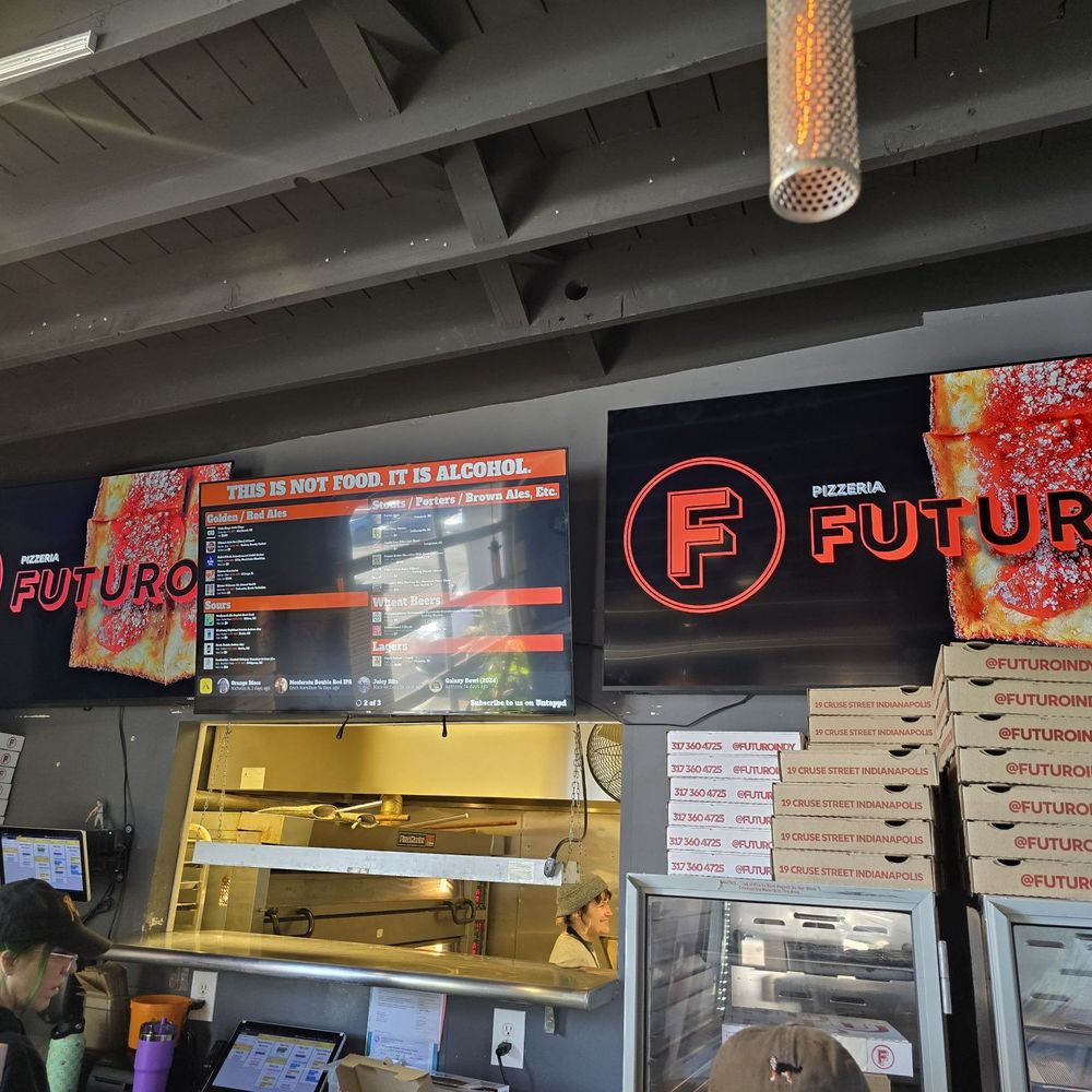 Futuro - Order counter or you can order on line. - Pizza Near Me - Indianapolis, Indiana Futuro - Order counter or you can order on line. - Pizza Near Me - Indianapolis, Indiana