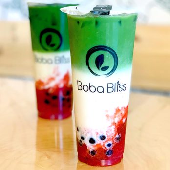 Boba Bliss - Strawberry Matcha - Bubble Tea Near Me - Dublin, California