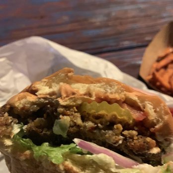 Arlo's Junior - Bac'n Cheeze Burger - Sweet Potato Fries - Burgers Near Me - Austin, Texas Arlo's Junior - Bac'n Cheeze Burger - Sweet Potato Fries - Burgers Near Me - Austin, Texas