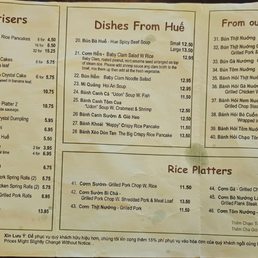 Menu 2 as of March 15, 2025 Menu 2 as of March 15, 2025
