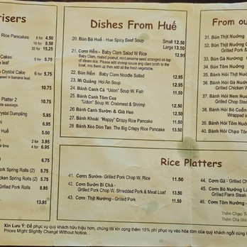 Nam Giao - Menu 2 as of March 15, 2025 - Vietnamese Near Me - Houston, Texas Nam Giao - Menu 2 as of March 15, 2025 - Vietnamese Near Me - Houston, Texas