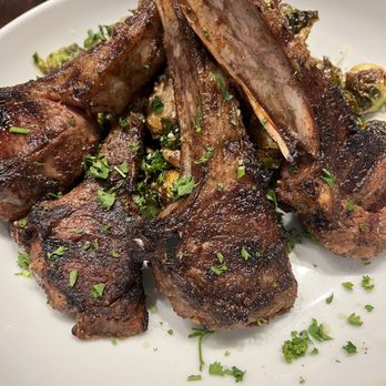 Provare - Lamb chops with Brussel sprouts subbed out the corn - Cajun/Creole Near Me - Chicago, Illinois Provare - Lamb chops with Brussel sprouts subbed out the corn - Cajun/Creole Near Me - Chicago, Illinois