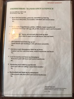 Menu photo 4 Restaurant Skindbuksen København K, 84