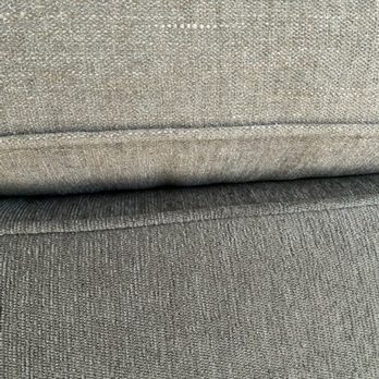 Living Spaces - Couch on top. Ottoman below. Doesn't match at all. Another 8 weeks for resolution. - Furniture Stores Near Me - Summerlin, Nevada Living Spaces - Couch on top. Ottoman below. Doesn't match at all. Another 8 weeks for resolution. - Furniture Stores Near Me - Summerlin, Nevada