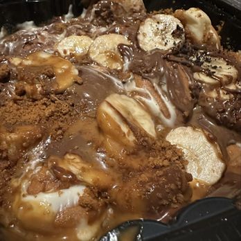 Drizzled - Biscoff pancakes *added Nutella and bananas - Desserts Near Me - Stockton, California Drizzled - Biscoff pancakes *added Nutella and bananas - Desserts Near Me - Stockton, California