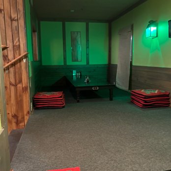 Hana Restaurant - seating area with green lighting - Japanese Near Me - Rapid City, South Dakota Hana Restaurant - seating area with green lighting - Japanese Near Me - Rapid City, South Dakota