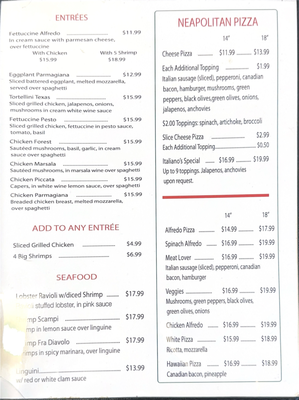 Menu photo 1 Italiano's Restaurant River Oaks, TX Menu photo 1 Italiano's Restaurant River Oaks, TX