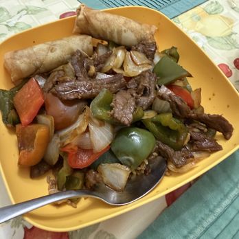 Golden Sun Chinese Restaurant - Pepper steak and vegetable spring rolls - Chinese Near Me - Athens, Georgia Golden Sun Chinese Restaurant - Pepper steak and vegetable spring rolls - Chinese Near Me - Athens, Georgia
