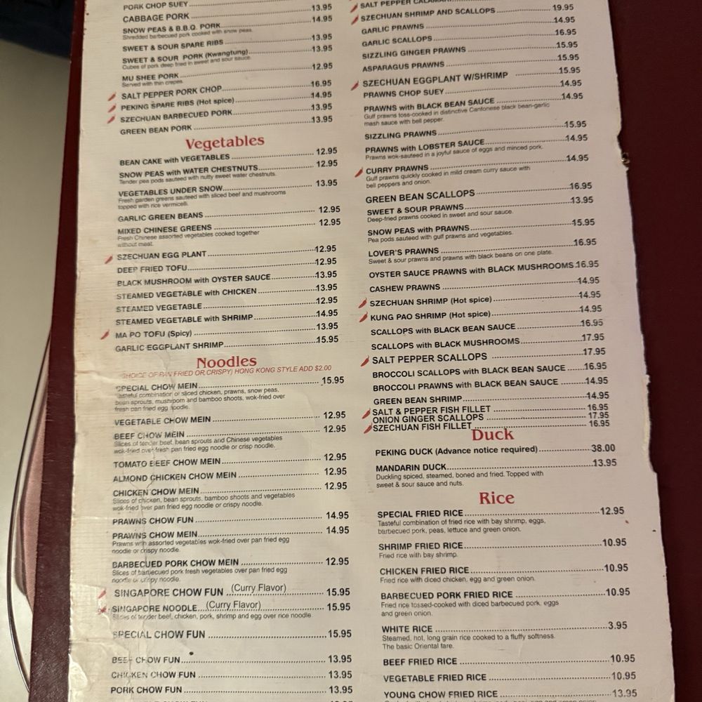 Hop Sing Palace - More a la carte menu & noodles - Chinese Near Me - Folsom, California