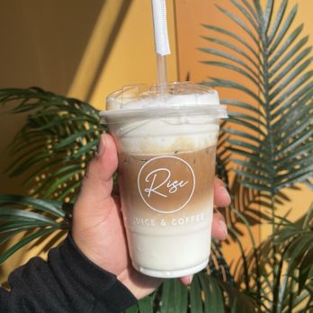 Rise Juice & Coffee - Banana Cream Ice Latte - Coffee & Tea Near Me - Long Beach, California Rise Juice & Coffee - Banana Cream Ice Latte - Coffee & Tea Near Me - Long Beach, California